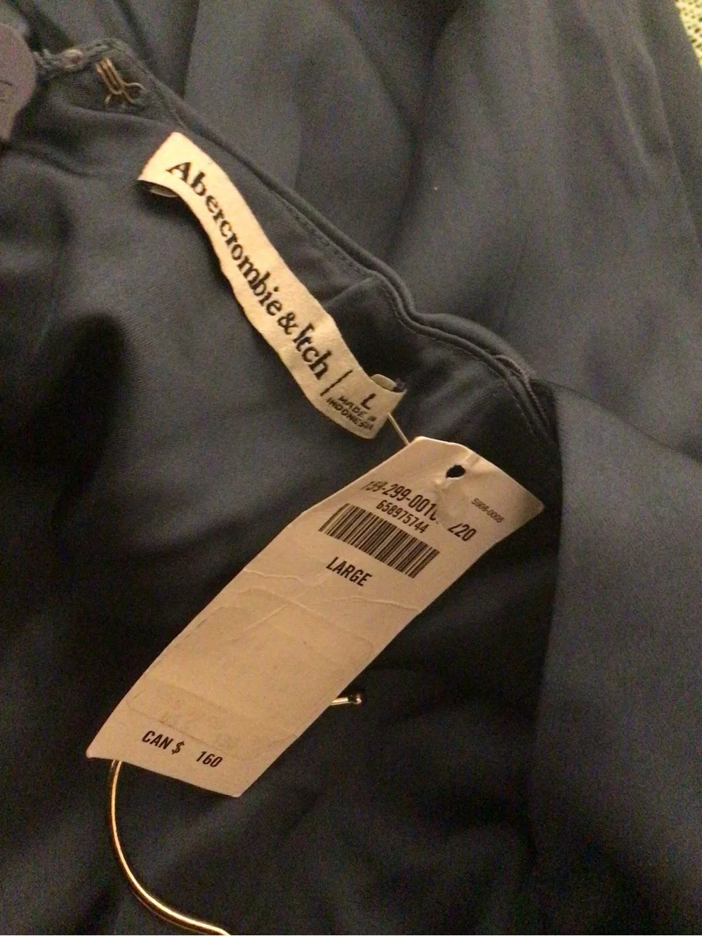 Abercrombie &Ftch cocktail.homecoming,prom cut out back dress L NWT